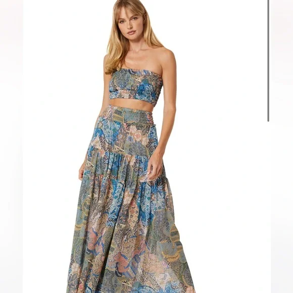 BNWT! Misa Los Angeles Roksana Bandeau & Bar Skirt Set!! - Picture 5 of 13